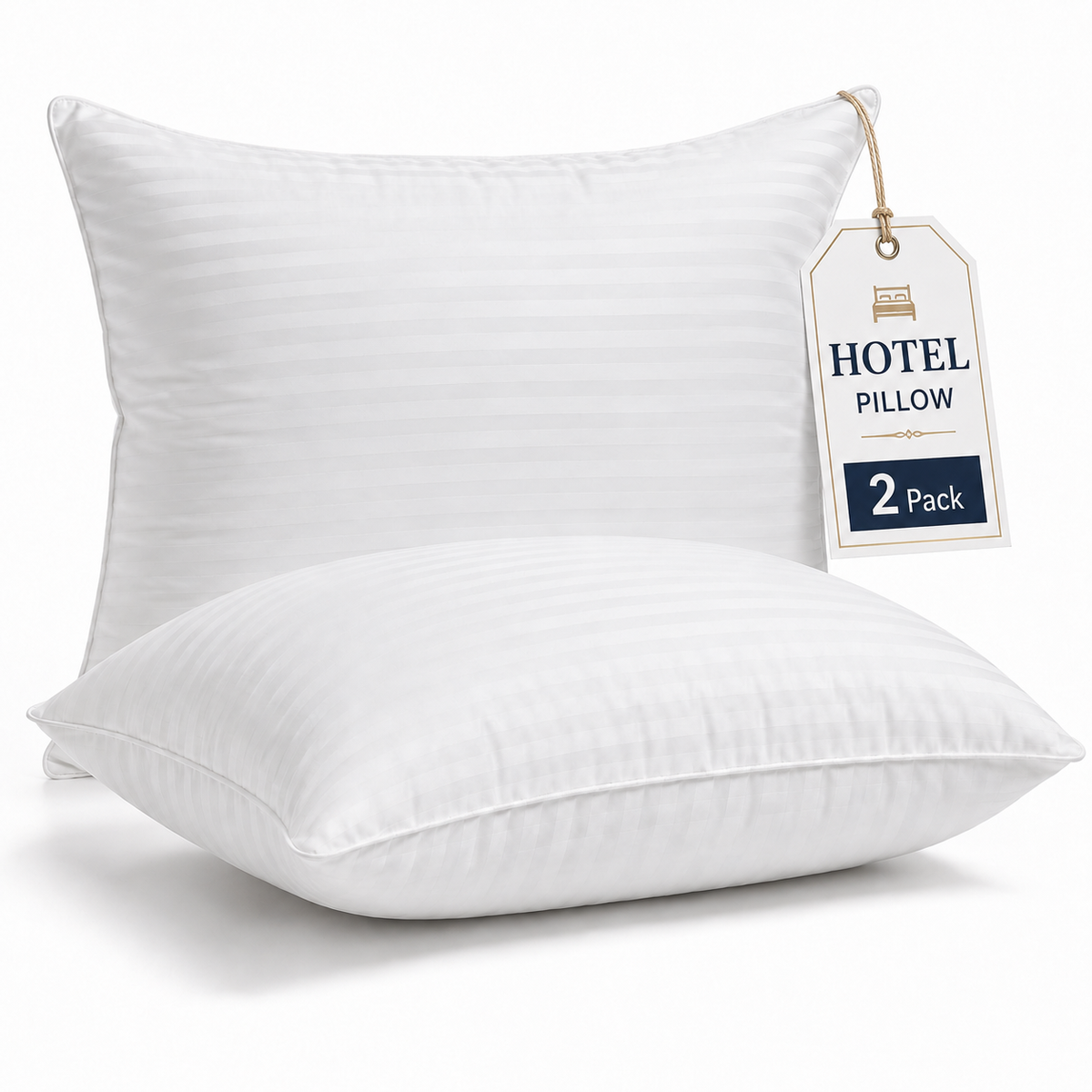 SORMAG Bed Pillow for Beds,Hypoallergenic Hotel Gusseted Down Alternative Pillow