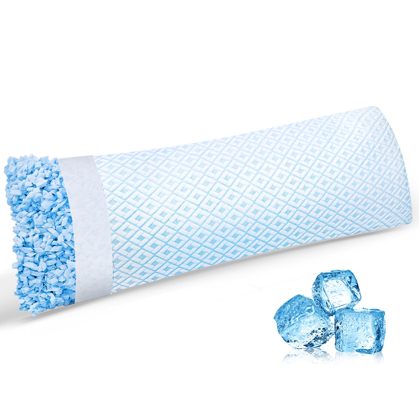 SORMAG Cooling Shredded Memory Foam Bed Pillows Adjustable Firm Support Pillow