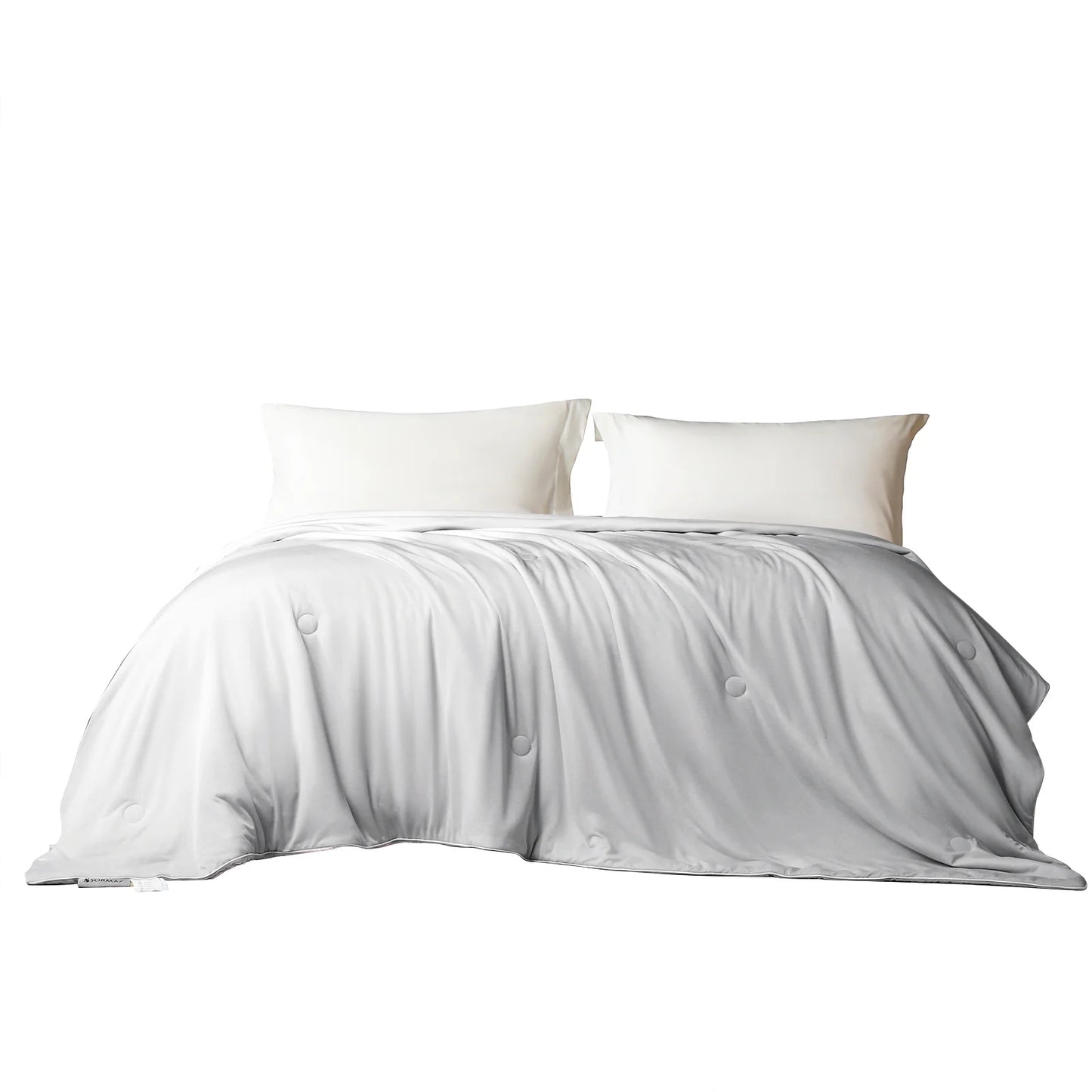 COOKEY Cooling Comforter for Hot Sleepers, Summer King Size Cool Quilt,Lightweight Breathable Blanket,Gray