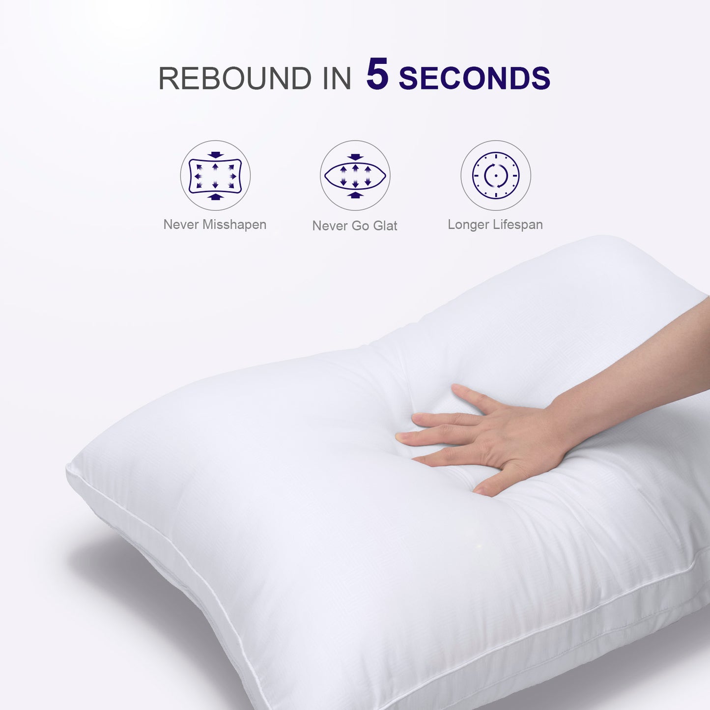 SORMAG Bed Pillows for Sleeping Down Alternative Pillows Soft Hotel Collection Pillows for Side and Back Sleepers Gusseted Cooling Pillow