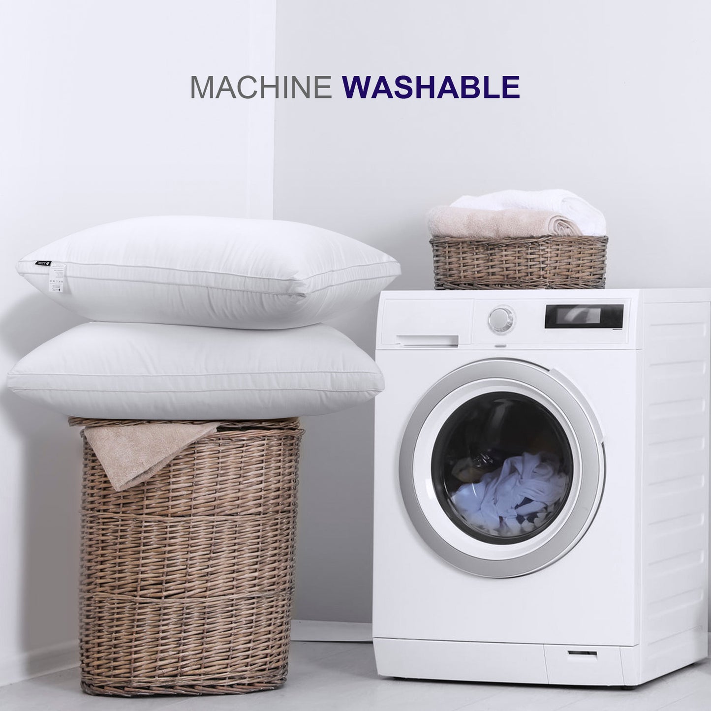 SORMAG Bed Pillows for Sleeping Down Alternative Pillows Soft Hotel Collection Pillows for Side and Back Sleepers Gusseted Cooling Pillow