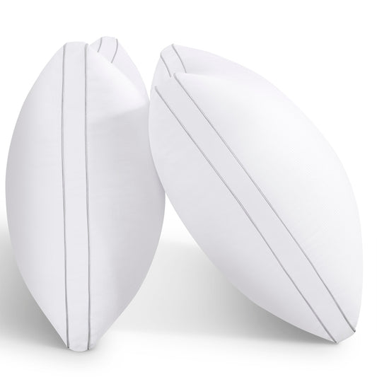 Bed Pillows for Sleeping 2 Pack Down Alternative Pillows Standard Size Set of 2 Soft Hotel Collection Pillows for Side and Back Sleepers Gusseted Cooling Pillow 20 x 26 Inches
