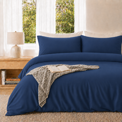 SORMAG Duvet Cover Set Soft Washed Microfiber Duvet Cover