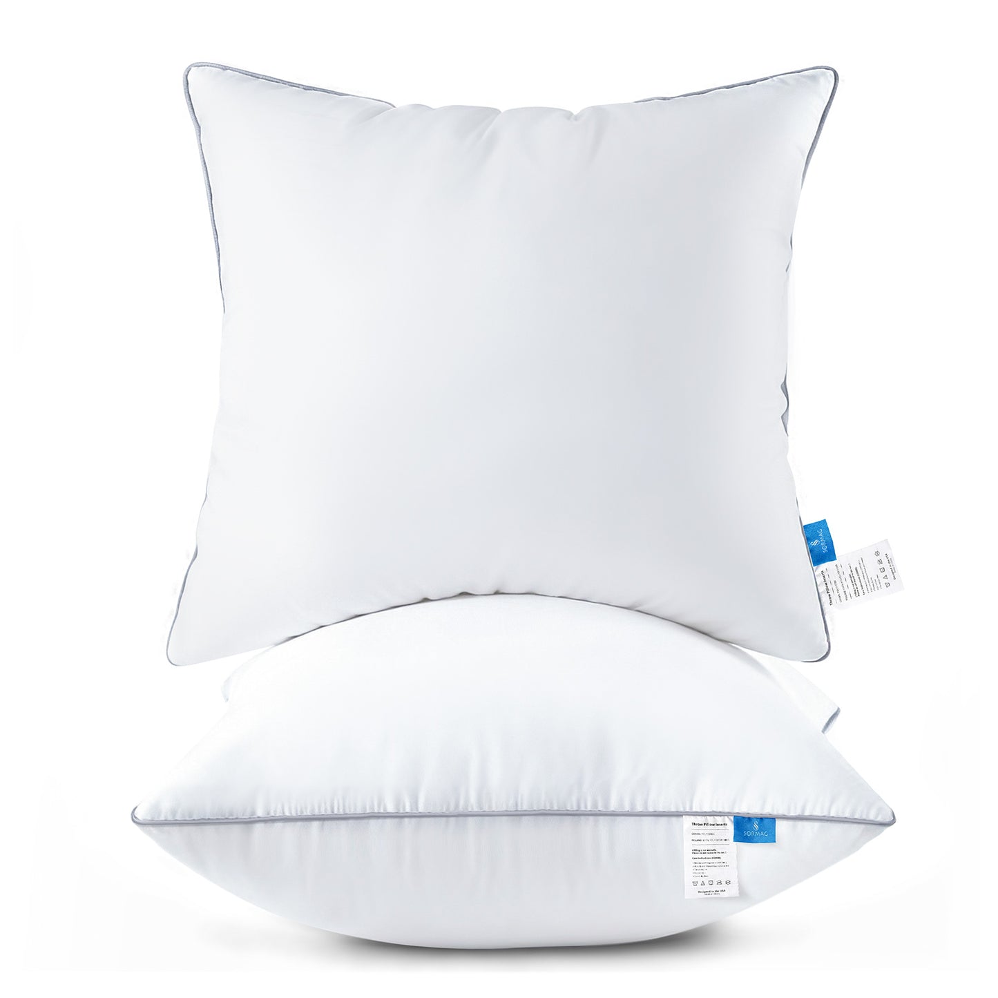 SORMAG Throw Pillow Inserts, Couch Pillows for Room Decor, Bed Decorative Stuffer Pillows