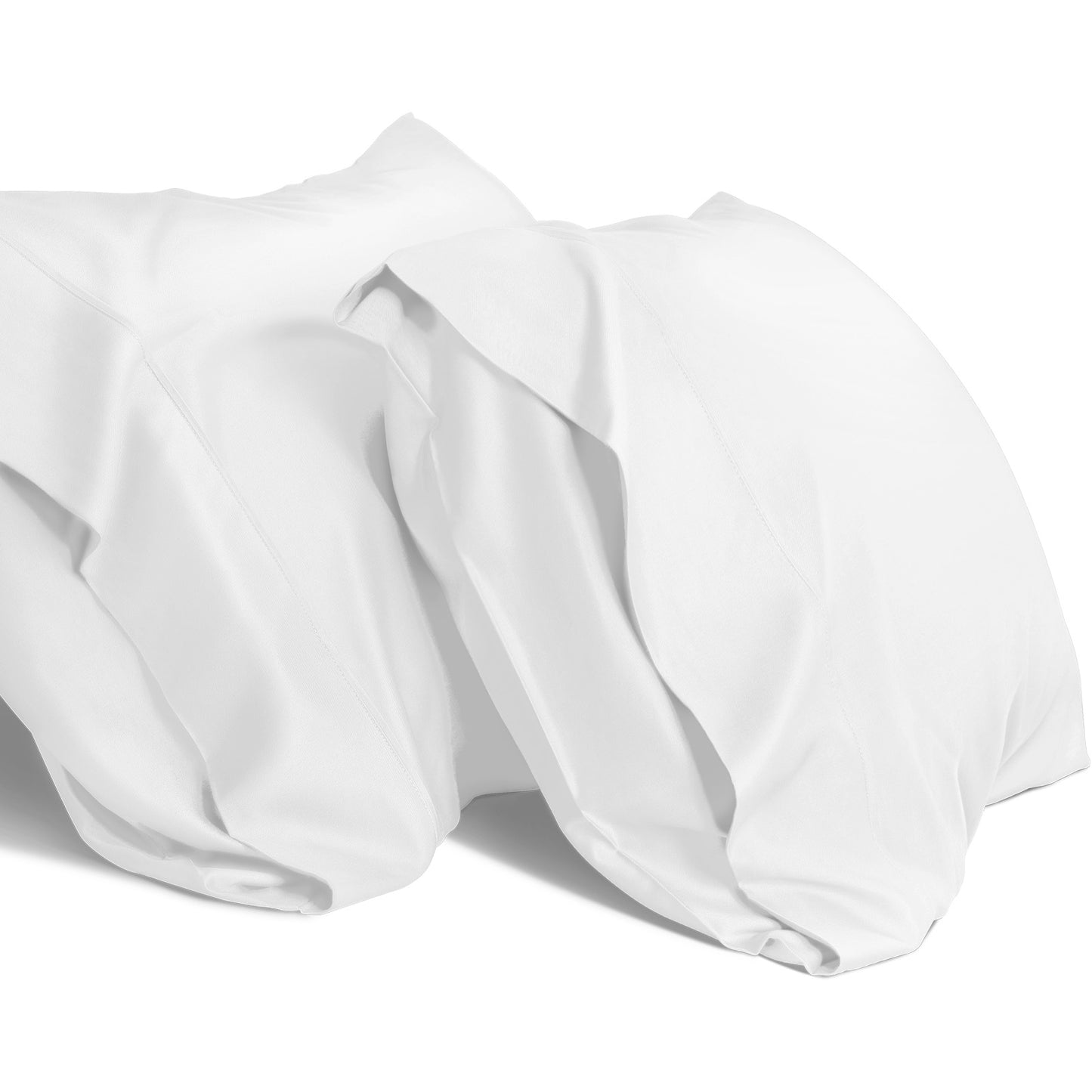 SORMAG Bamboo Cooling Pillowcases Pillow Cases Set of 2 Breathable Cool Silky Soft Moisture Wicking for Hot Sleepers,Hair and Skin Friendly 2 Pack