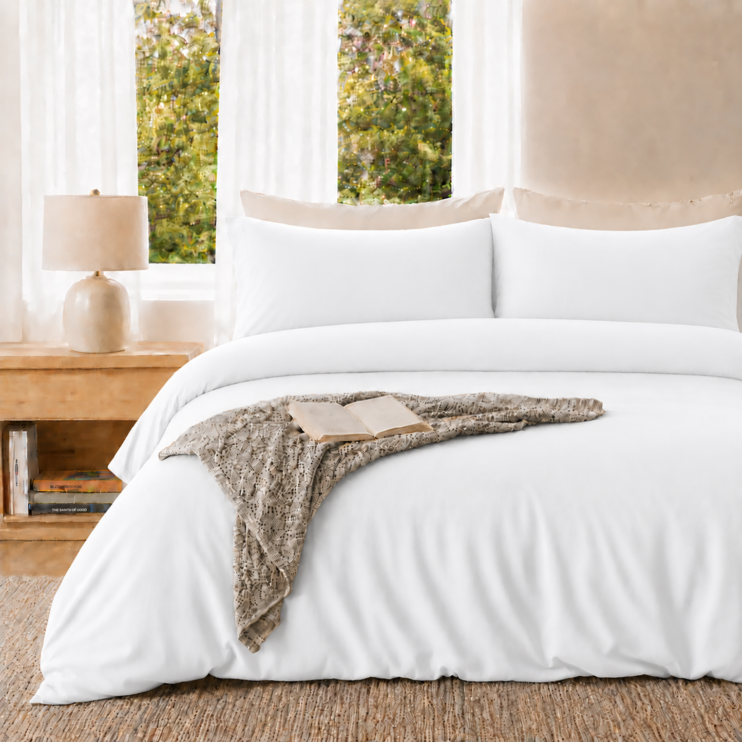 SORMAG Duvet Cover Set Soft Washed Microfiber Duvet Cover