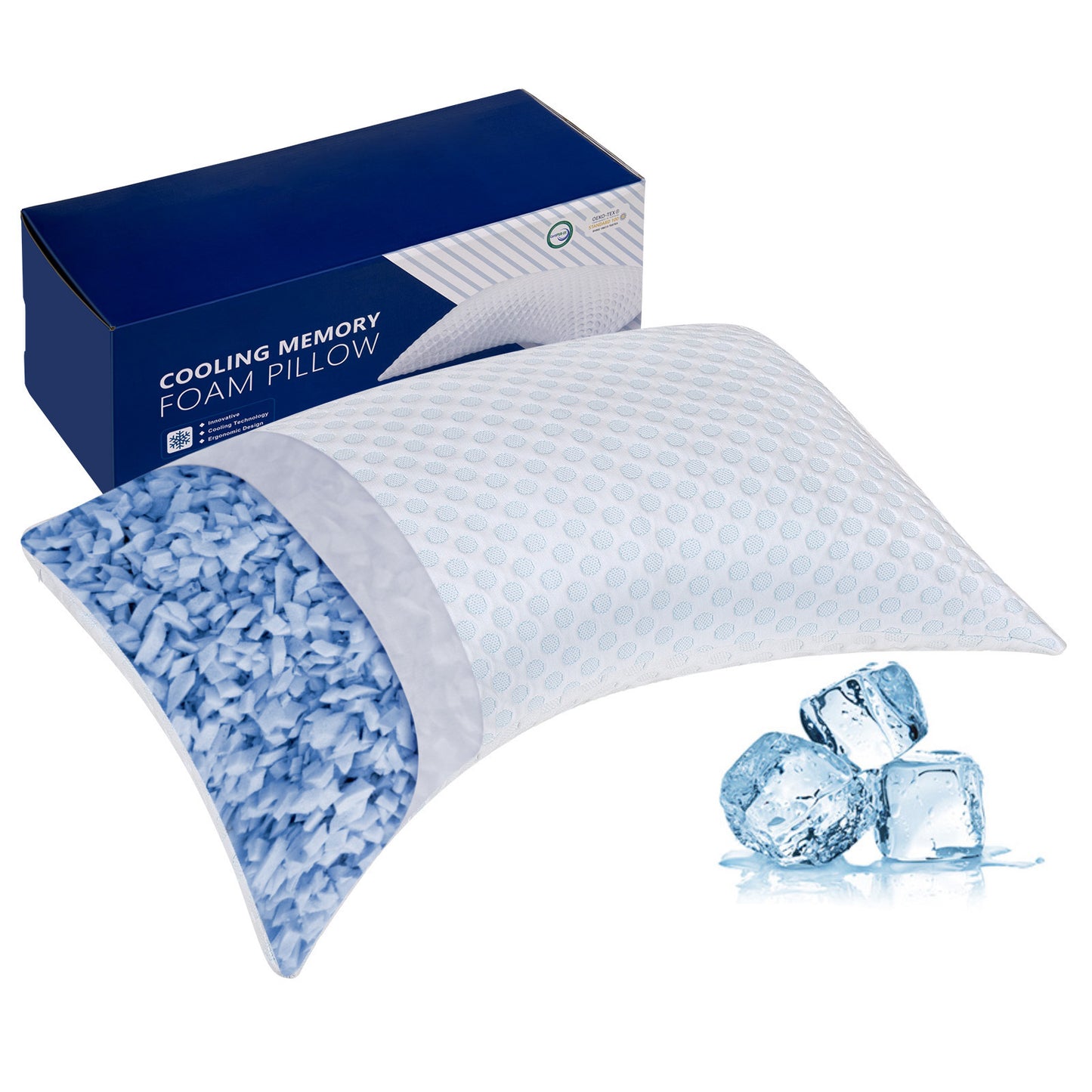 SORMAG Cooling Shredded Memory Foam Bed Pillows