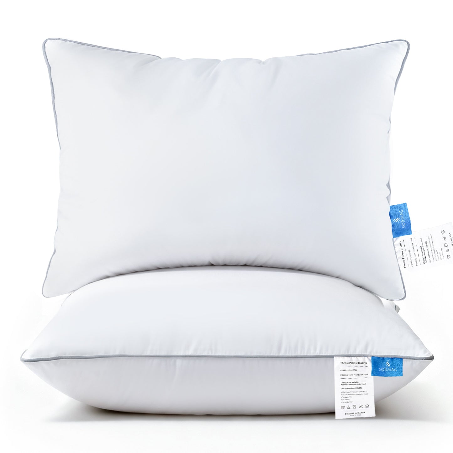 SORMAG Throw Pillow Inserts, Couch Pillows for Room Decor, Bed Decorative Stuffer Pillows