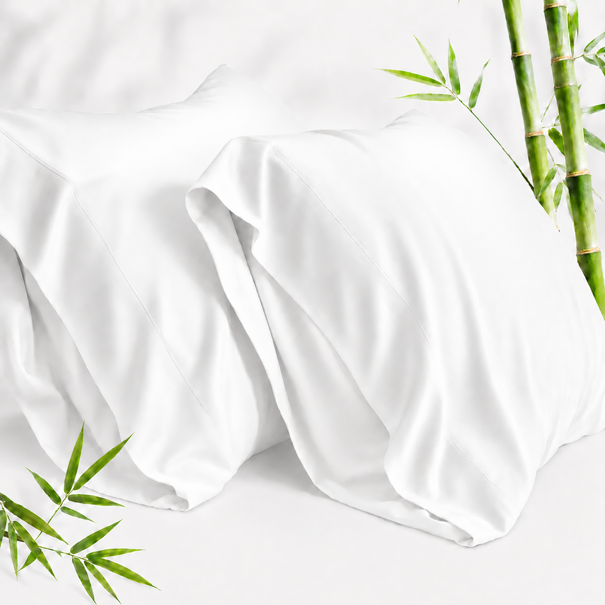 SORMAG Bamboo Cooling Pillowcases Pillow Cases Breathable Cool Silky Soft Moisture Wicking for Hot Sleepers,Hair and Skin Friendly