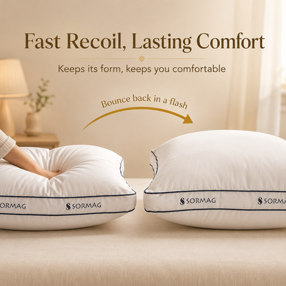 SORMAG Bed Pillows , Soft Down Alternative Filled Pillows, Hotel Quality Pillow for Back, Stomach or Side Sleepers
