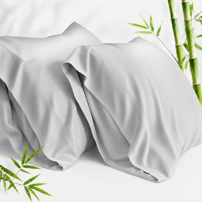 SORMAG Bamboo Cooling Pillowcases Pillow Cases Breathable Cool Silky Soft Moisture Wicking for Hot Sleepers,Hair and Skin Friendly