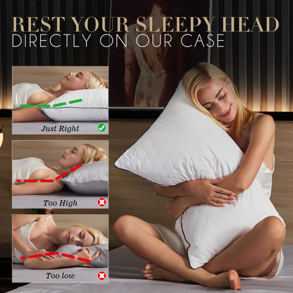 SORMAG Bed Pillows for Sleeping Hypoallergenic Pillow for Side and Back Sleeper Soft Supportive Hotel Collection Pillows Down Alternative Cooling Pillow for Bed