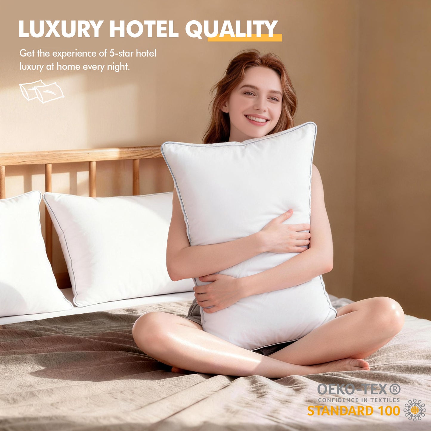 SORMAG Pillows, Bed Pillows for Side and Back Sleepers, Soft Down Alternative Pillows, Hotel Quality and Machine Washable