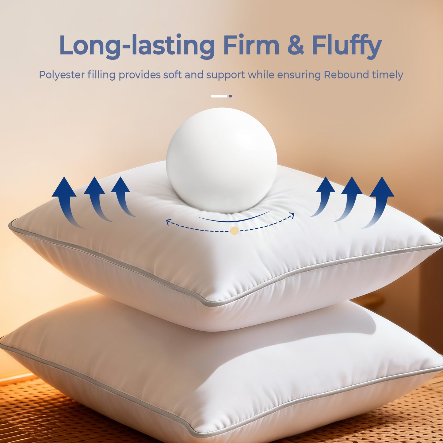 SORMAG Throw Pillow Inserts, Couch Pillows for Room Decor, Bed Decorative Stuffer Pillows
