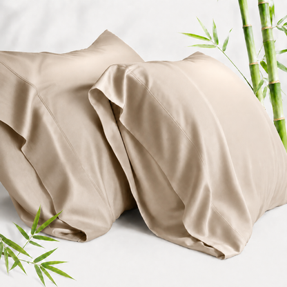 SORMAG Bamboo Cooling Pillowcases Pillow Cases Breathable Cool Silky Soft Moisture Wicking for Hot Sleepers,Hair and Skin Friendly