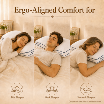 SORMAG Bed Pillows , Soft Down Alternative Filled Pillows, Hotel Quality Pillow for Back, Stomach or Side Sleepers