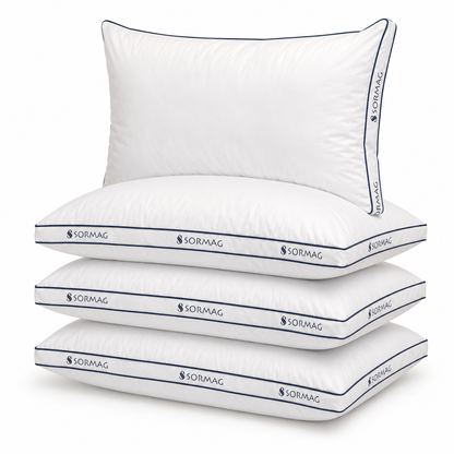 SORMAG Bed Pillows , Soft Down Alternative Filled Pillows, Hotel Quality Pillow for Back, Stomach or Side Sleepers