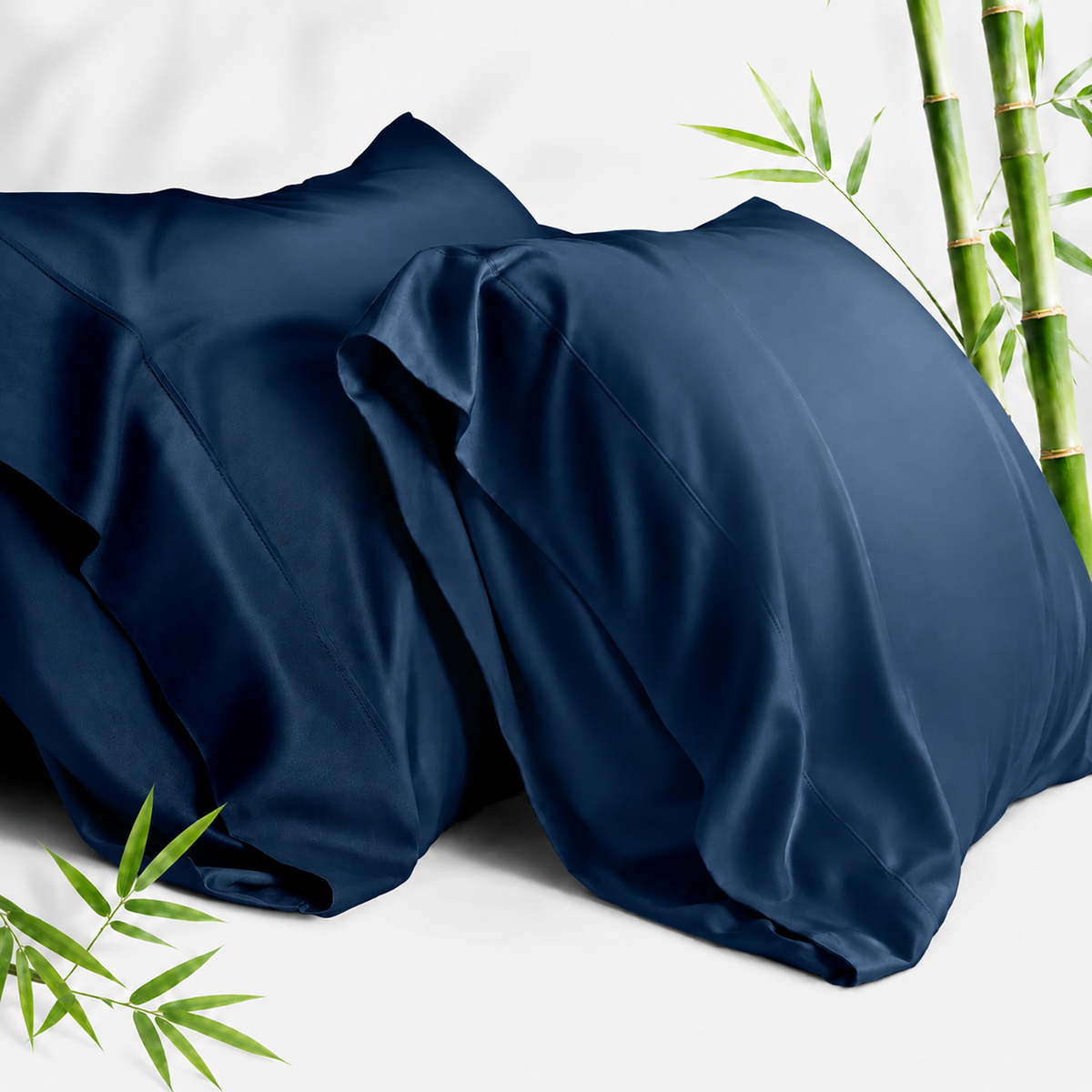 SORMAG Bamboo Cooling Pillowcases Pillow Cases Breathable Cool Silky Soft Moisture Wicking for Hot Sleepers,Hair and Skin Friendly