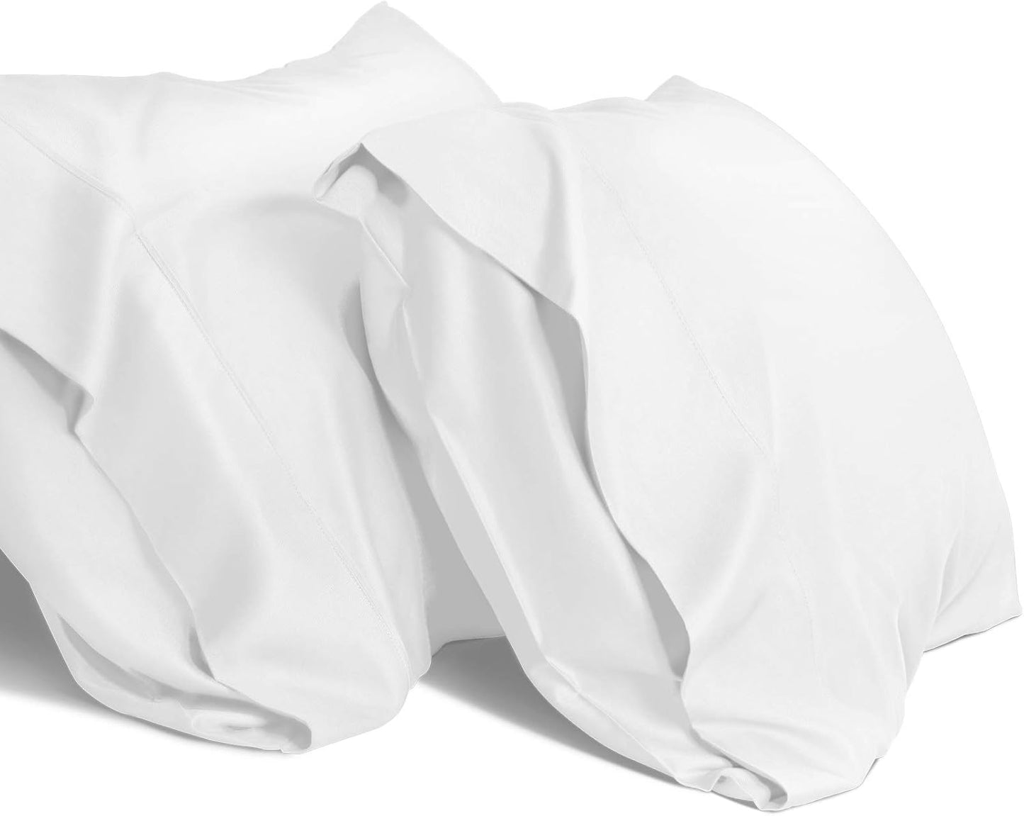 SORMAG Bamboo Cooling Pillowcases Pillow Cases Set of 2 Breathable Cool Silky Soft Moisture Wicking for Hot Sleepers,Hair and Skin Friendly 2 Pack