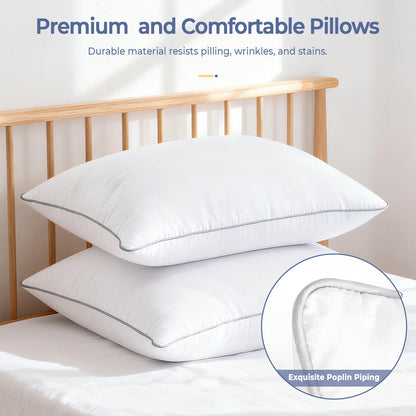 SORMAG Pillows, Bed Pillows for Side and Back Sleepers, Soft Down Alternative Pillows, Hotel Quality and Machine Washable