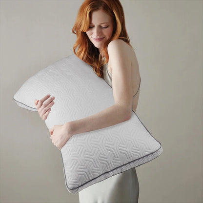 COOKEY Cooling Bed Pillows for Sleeping, Adjustable Shredded Memory Foam Pillows for Side Back Stomach Sleepers,Queen Size Gusseted Hotel Pillow 2 Pack.