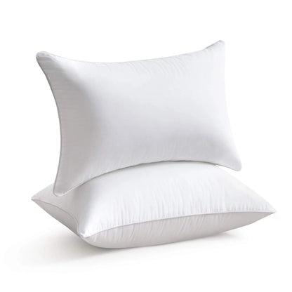 COOKEY 12x20 Pillow Insert Throw Pillows for Couch Set of 2, Rectangular Decorative Pillows 2 Pack for Sofa,White
