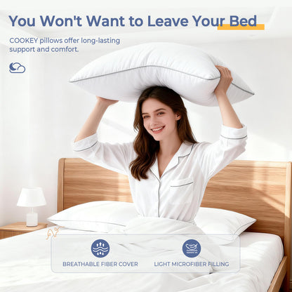 SORMAG Pillows, Bed Pillows for Side and Back Sleepers, Soft Down Alternative Pillows, Hotel Quality and Machine Washable