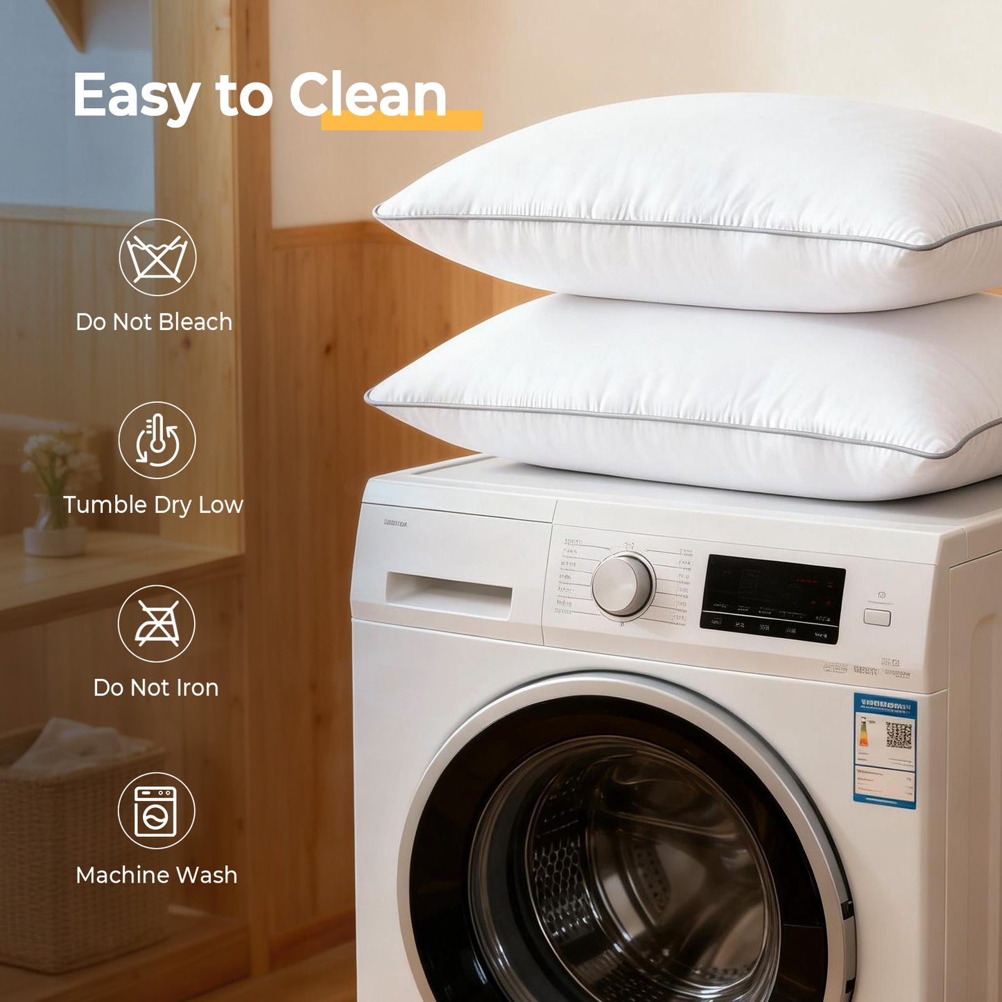 SORMAG Pillows, Bed Pillows for Side and Back Sleepers, Soft Down Alternative Pillows, Hotel Quality and Machine Washable