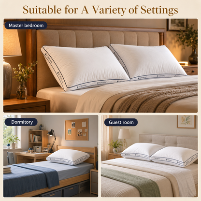 SORMAG Bed Pillows , Soft Down Alternative Filled Pillows, Hotel Quality Pillow for Back, Stomach or Side Sleepers