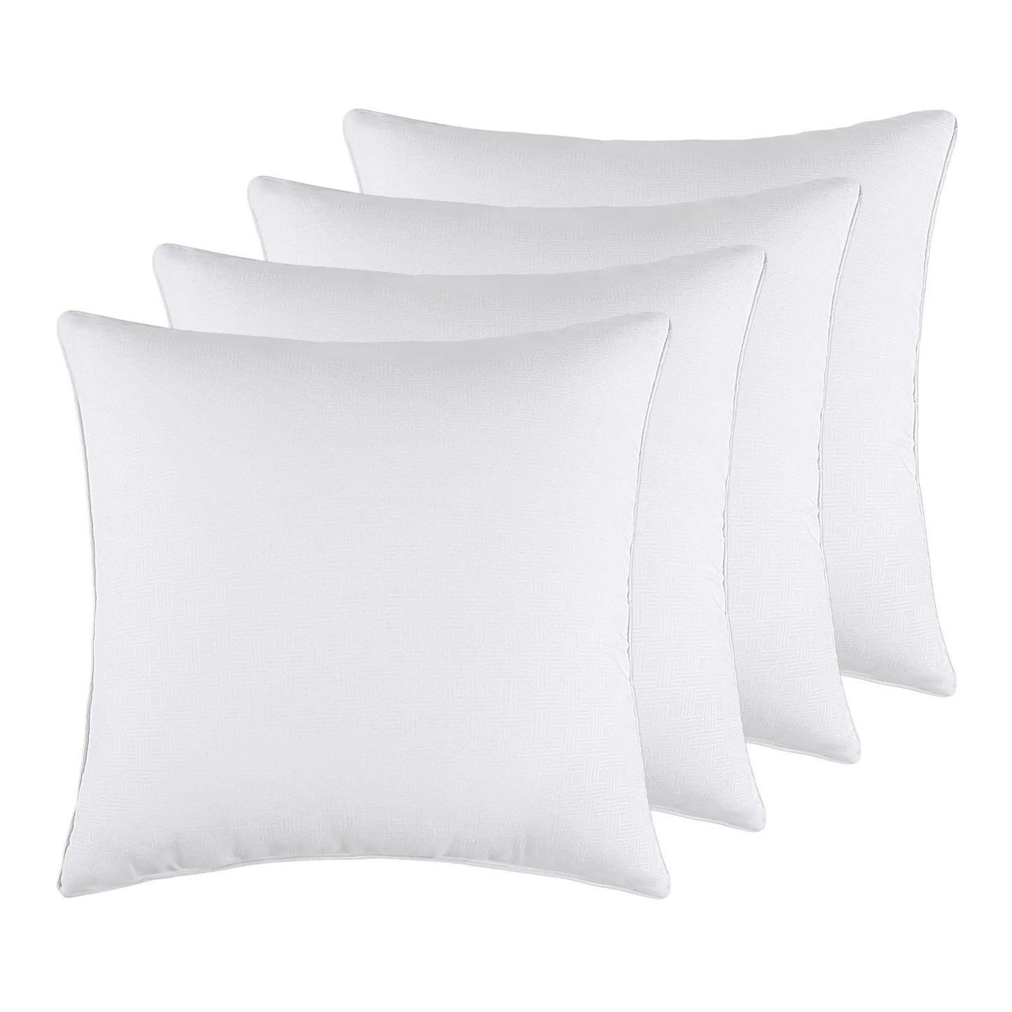 14 x 14 Throw Pillow Inserts(Set of 2),Indoor White Square Decorative Pillows for Couch & Bed