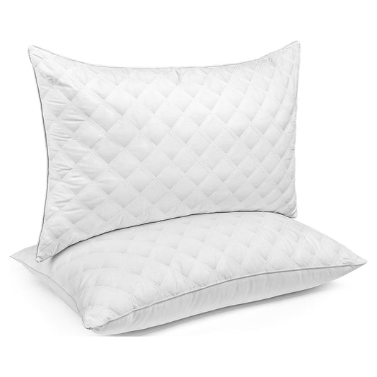 SORMAG Bed Pillows for Side Sleeper Queen Size Pillows for Bed Set of 2 Cooling Hotel Gusseted Pillows for Sleeping Down Alternative Filling Luxury Soft Supportive Plush Pillows 2 Pack 20 x 30 Inches