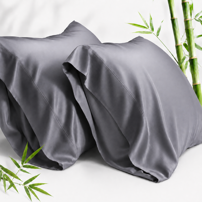 SORMAG Bamboo Cooling Pillowcases Pillow Cases Breathable Cool Silky Soft Moisture Wicking for Hot Sleepers,Hair and Skin Friendly