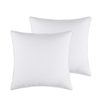 14 x 14 Throw Pillow Inserts(Set of 2),Indoor White Square Decorative Pillows for Couch & Bed