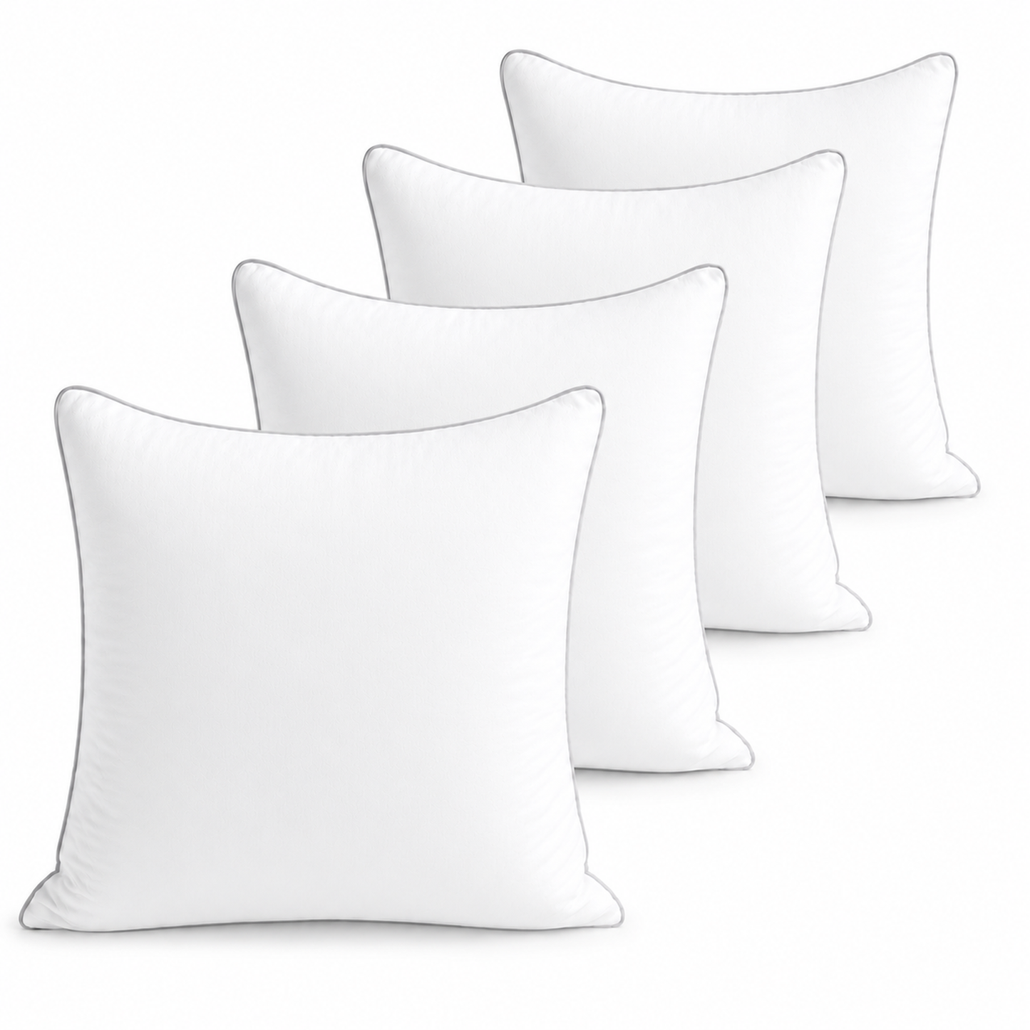 SORMAG Pillow Inserts, Hypoallergenic Throw Square Euro Decorative Insert, Fluffy Stuffer Filler Pillow for Bed, Sofa Couch